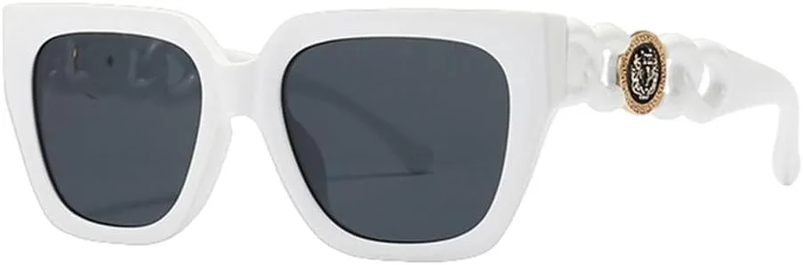 Модные квадратные женские солнцезащитные очки, стильные большие черные солнцезащитные очки в винтажном стиле с защитой от УФ-излучения UV400 MTZJH, White Gray
Модные квадратные женские солнцезащитные очки, стильные большие черные солнцезащитные очки в винтажном стиле с защитой от УФ-излучения UV400 MTZJH, White Gray