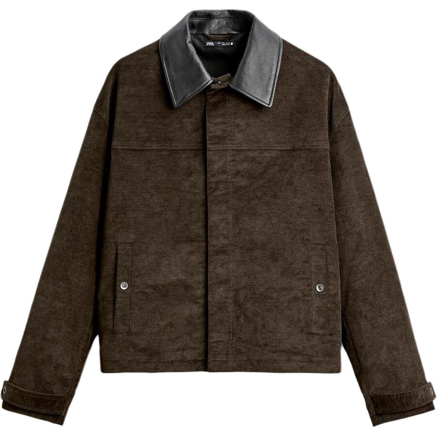 Кожаная куртка мужская коричневый Zara
Кожаная куртка мужская коричневый Zara