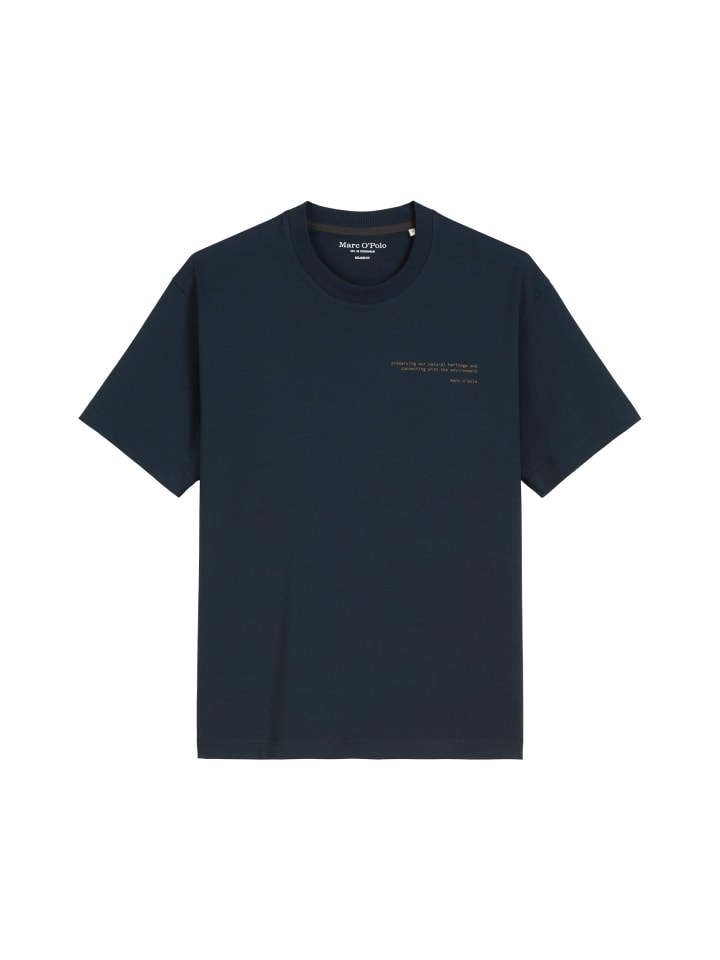 Свободная футболка темно-синего цвета Marc O'Polo
Свободная футболка темно-синего цвета Marc O'Polo