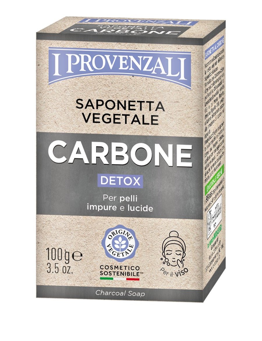 I Provenzali, Натуральное мыло с активированным углем, 100 г
I Provenzali, Натуральное мыло с активированным углем, 100 г