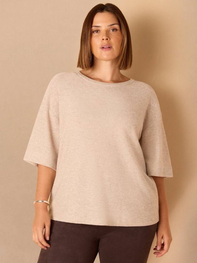 Топ с длинными рукавами Curve из трикотажа Live Unlimited, Natural
Топ с длинными рукавами Curve из трикотажа Live Unlimited, Natural