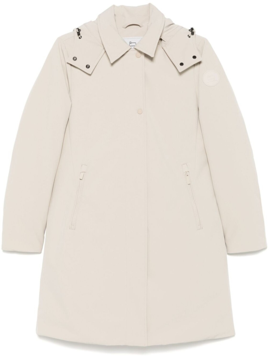 Woolrich пуховик с капюшоном, нейтральный
Woolrich пуховик с капюшоном, нейтральный