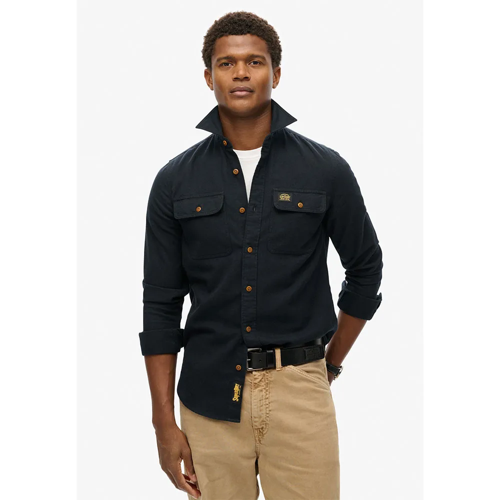 Куртка-рубашка-накидка из фланели Superdry, черный
Куртка-рубашка-накидка из фланели Superdry, черный