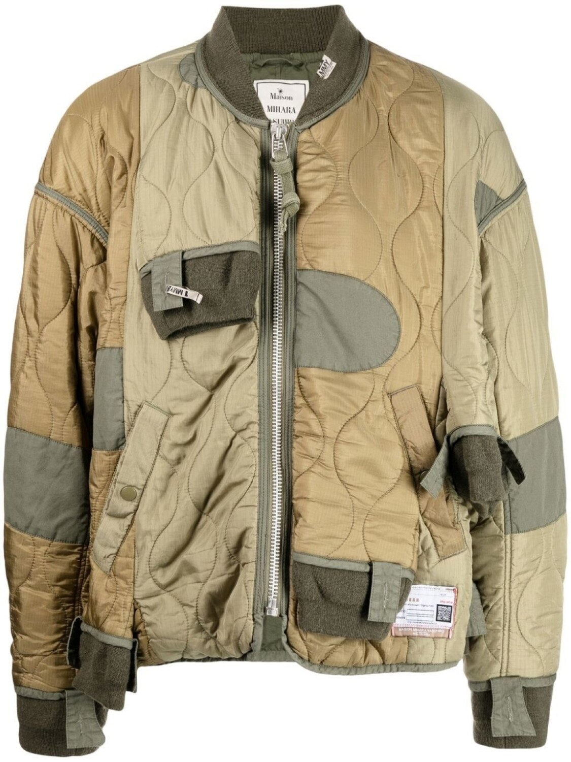 Maison Mihara Yasuhiro стеганый бомбер в технике пэчворк, зеленый
Maison Mihara Yasuhiro стеганый бомбер в технике пэчворк, зеленый