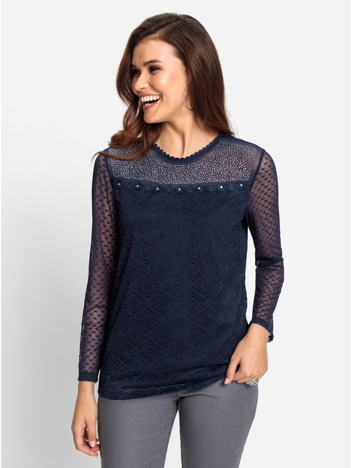 WITT WEIDEN Кружевная футболка темно-синего цвета
WITT WEIDEN Кружевная футболка темно-синего цвета