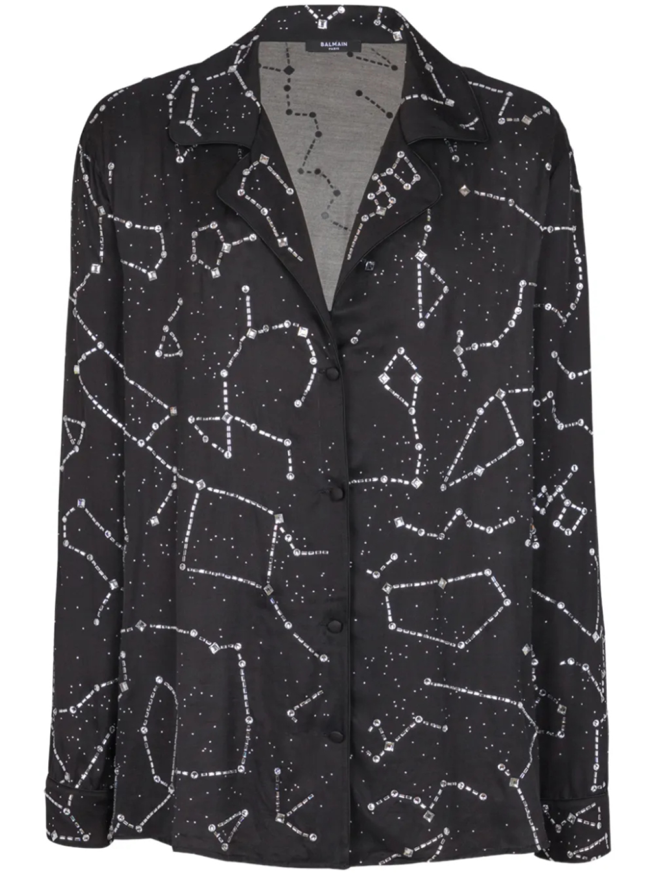 Рубашка с вышивкой Balmain, черный
Рубашка с вышивкой Balmain, черный