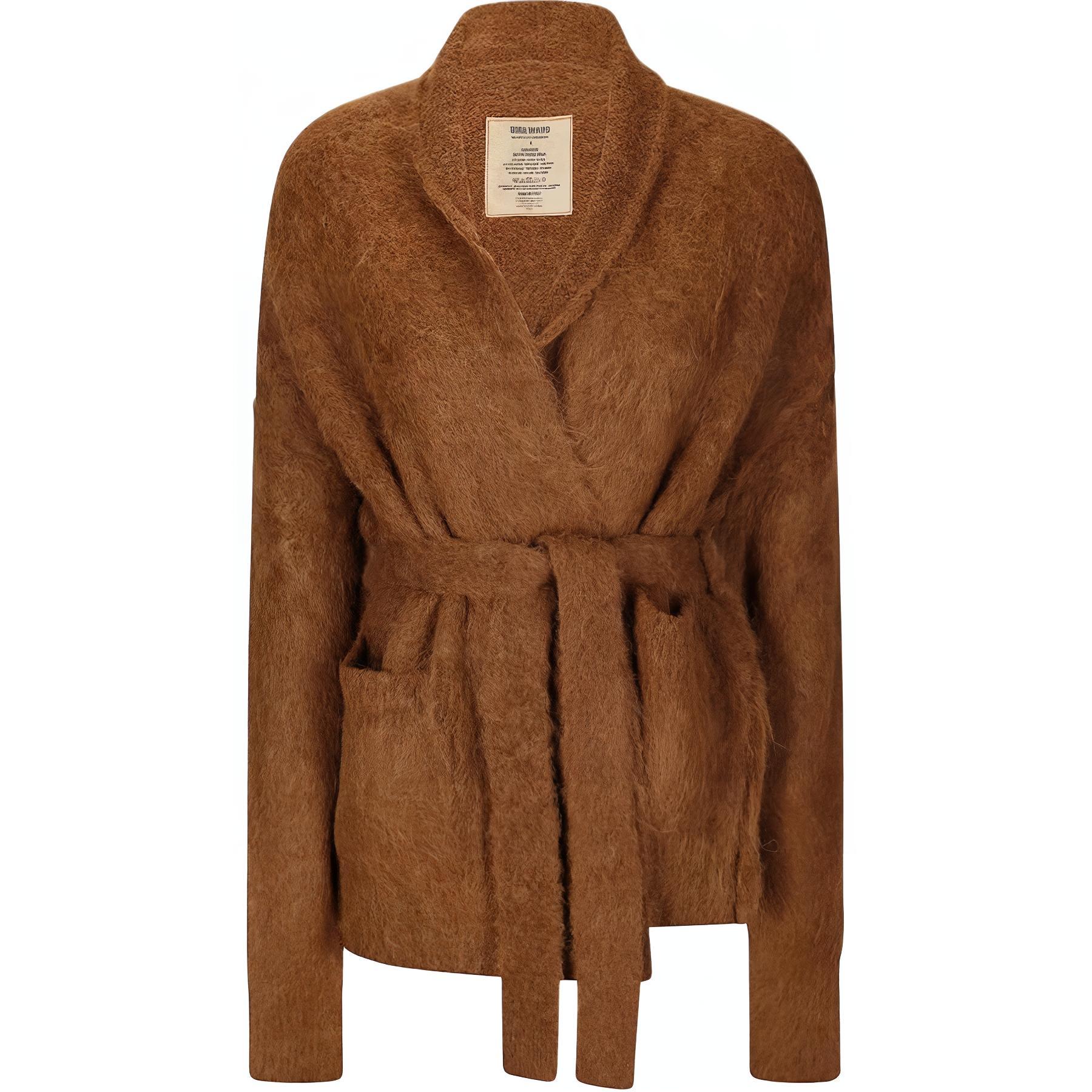 Длинный кардиган с поясом UMA WANG, коричневый
Длинный кардиган с поясом UMA WANG, коричневый