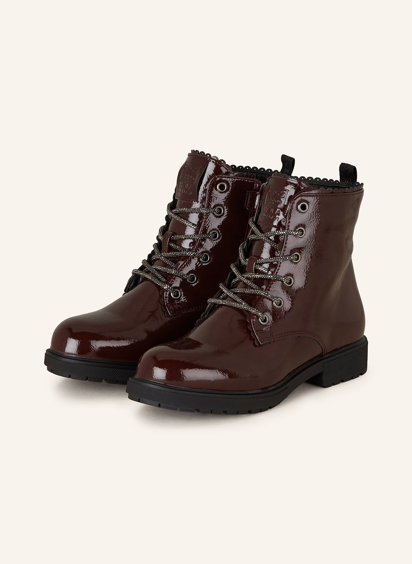 Ботинки на шнуровке с драгоценными камнями Gioseppo, красный
Ботинки на шнуровке с драгоценными камнями Gioseppo, красный