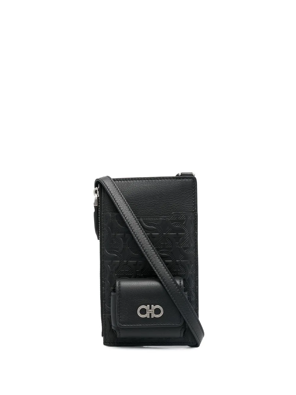 Сумка для телефона с декором Gancini Ferragamo, черный
Сумка для телефона с декором Gancini Ferragamo, черный