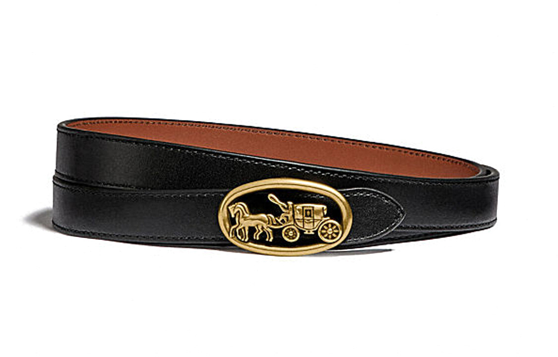 Женский ремень Coach кожаный с рисунком на пряжке, черный
Женский ремень Coach кожаный с рисунком на пряжке, черный