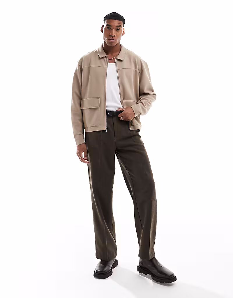 Свободная куртка ASOS DESIGN цвета «камень»
Свободная куртка ASOS DESIGN цвета «камень»