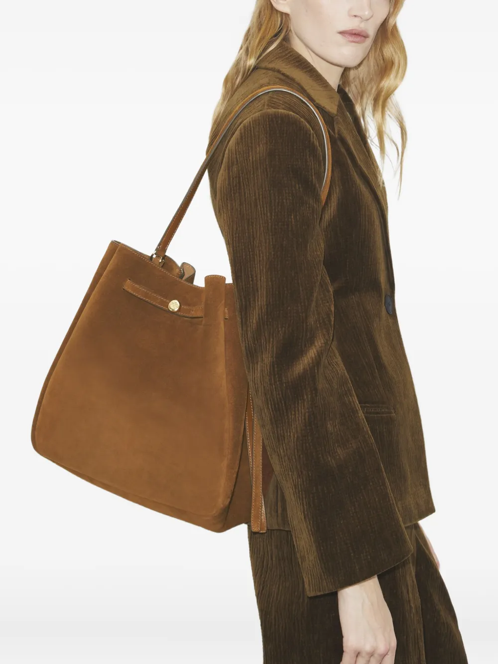 Большая замшевая сумка на плечо Romy Tory Burch, коричневый
Большая замшевая сумка на плечо Romy Tory Burch, коричневый