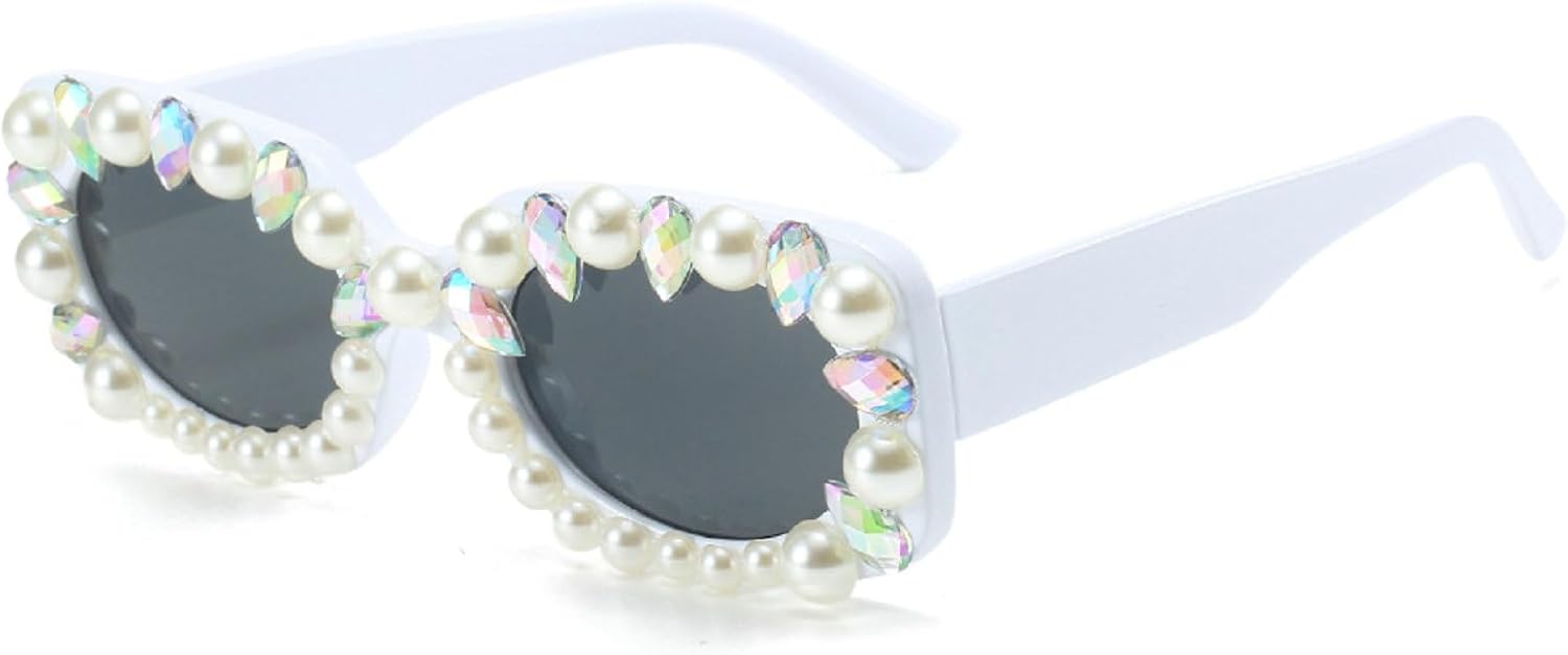 Ретро-солнцезащитные очки с кристаллами и жемчугом для женщин, модные прямоугольные солнцезащитные очки со стразами, квадратные солнцезащитные очки с бриллиантами для вечеринки mincl, White
Ретро-солнцезащитные очки с кристаллами и жемчугом для женщин, модные прямоугольные солнцезащитные очки со стразами, квадратные солнцезащитные очки с бриллиантами для вечеринки mincl, White