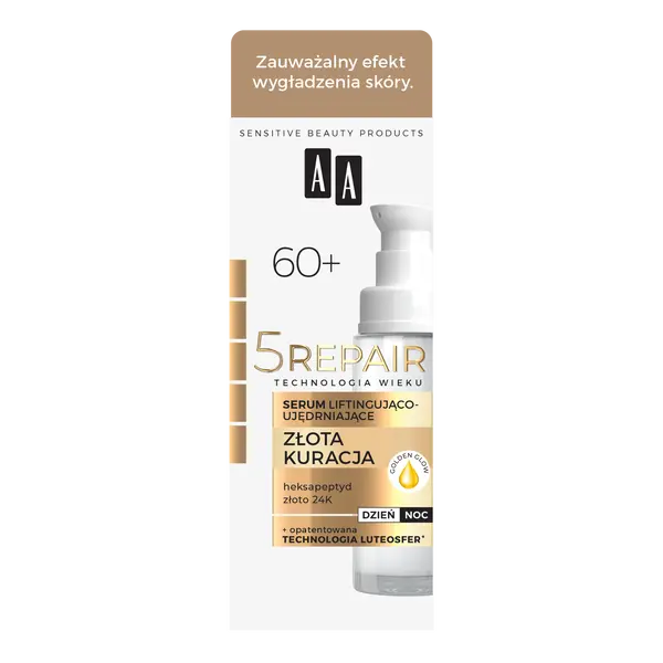 Подтягивающая и укрепляющая сыворотка для лица 60+, 30 мл Aa 5Repair
Подтягивающая и укрепляющая сыворотка для лица 60+, 30 мл Aa 5Repair