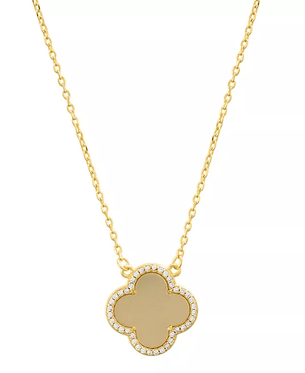 Ожерелье с золотым хрустальным клевером и матовым центром Adornia, gold
Ожерелье с золотым хрустальным клевером и матовым центром Adornia, gold