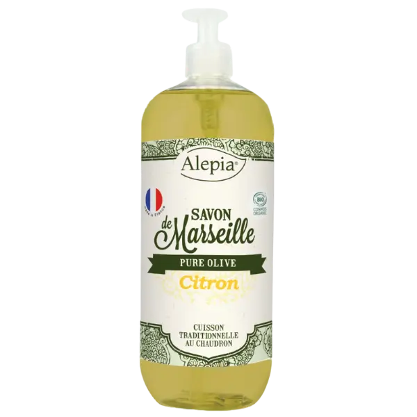 Марсельское мыло с органическим маслом лимона, 1000 мл Alepia
Марсельское мыло с органическим маслом лимона, 1000 мл Alepia