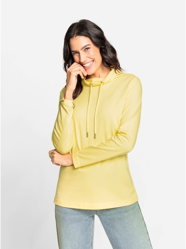 Рубашка с воротником-стойкой лимонного цвета WITT WEIDEN
Рубашка с воротником-стойкой лимонного цвета WITT WEIDEN