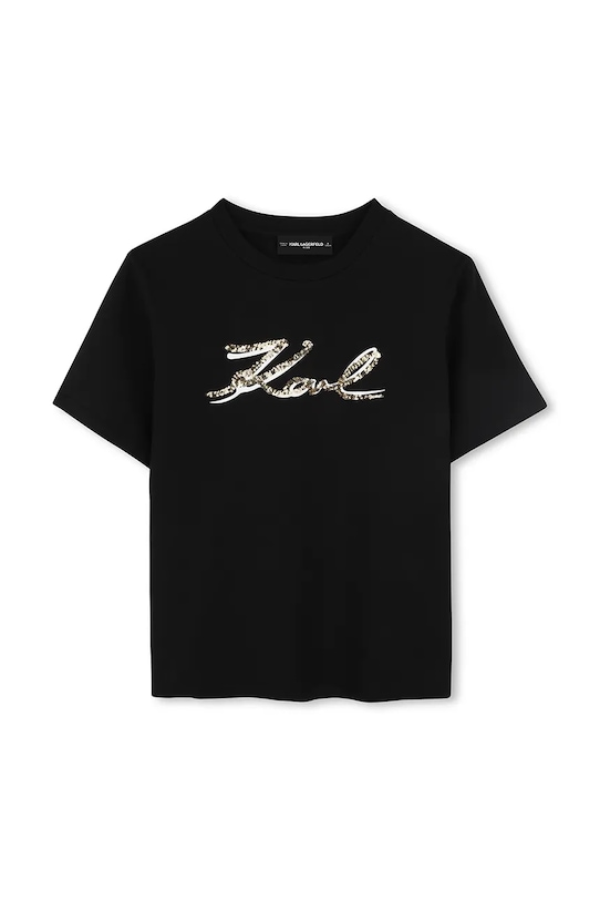 Детская хлопковая футболка Karl Lagerfeld, черный
Детская хлопковая футболка Karl Lagerfeld, черный