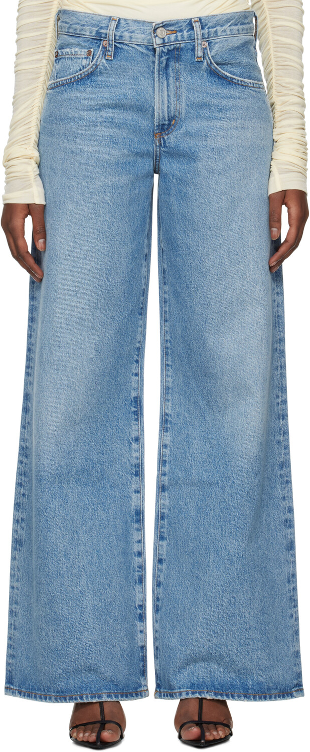 Синие джинсы Клара AGOLDE, Signal
Синие джинсы Клара AGOLDE, Signal