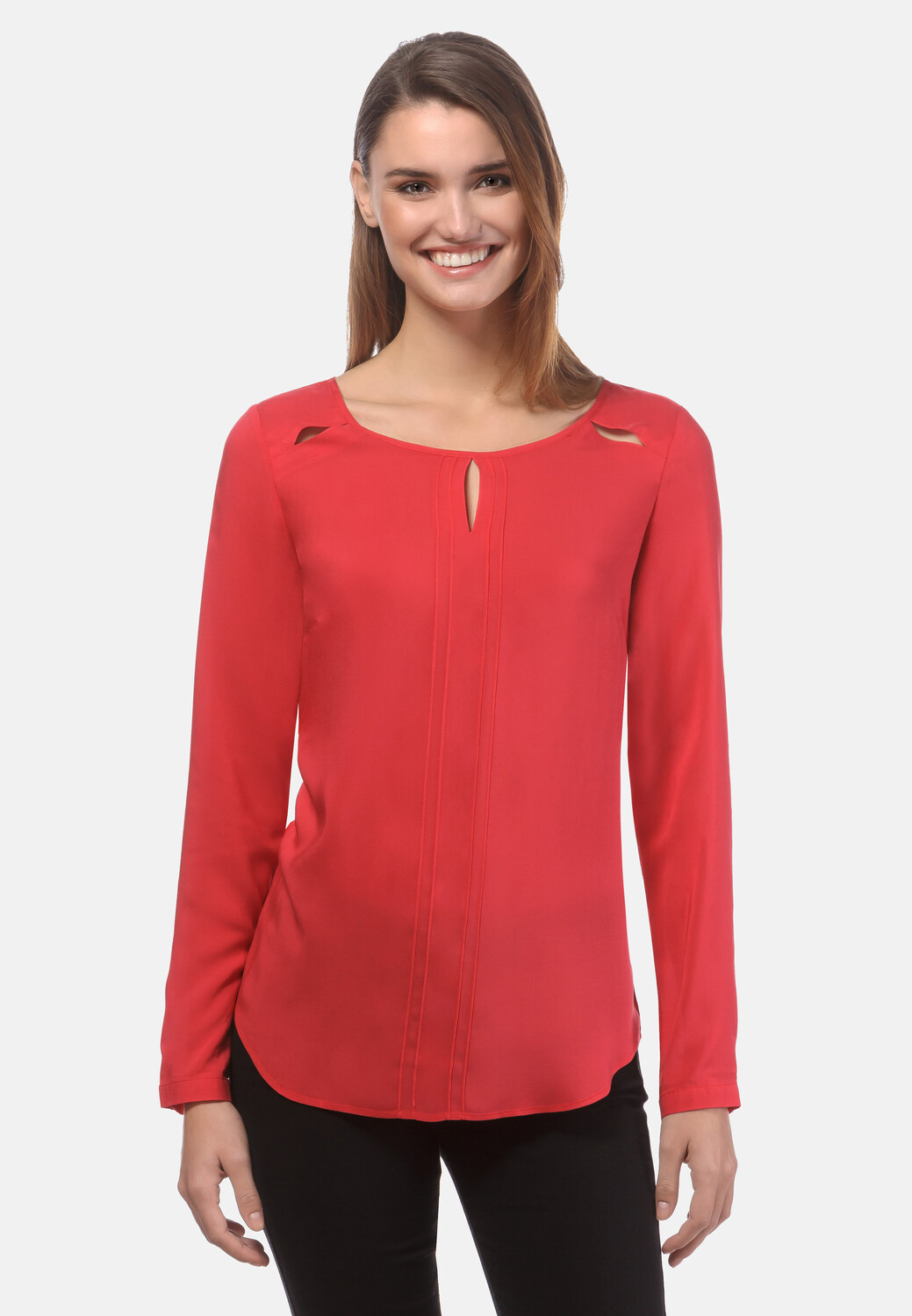 Блуза Vincenzo Boretti gerade geschnitten, красный
Блуза Vincenzo Boretti gerade geschnitten, красный