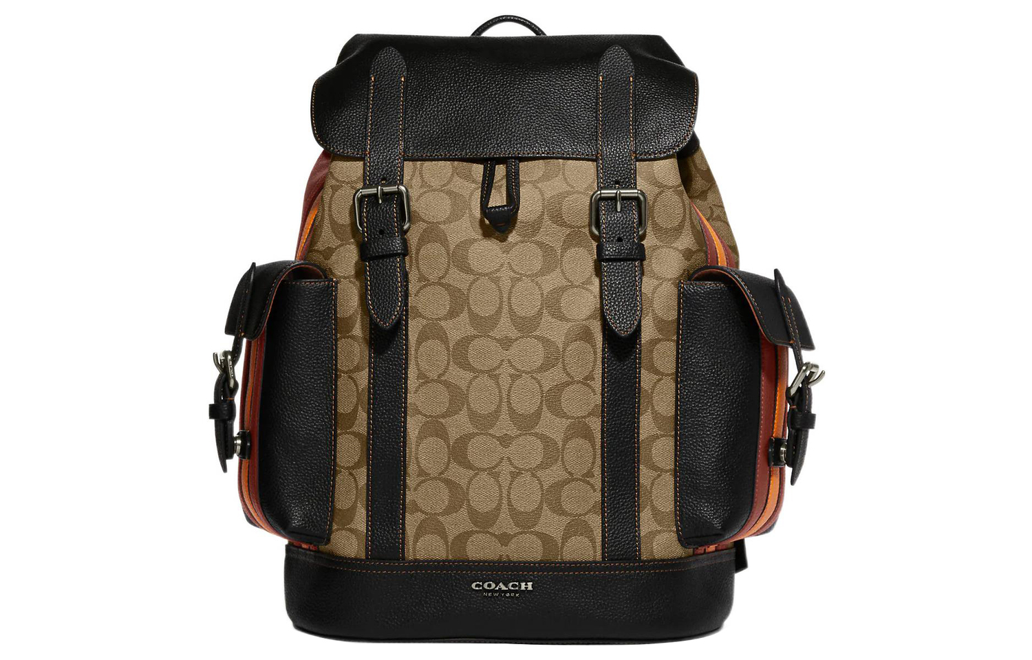 COACH Hudson Canvas With Leather Backpack Large мужской коричневый и черный
COACH Hudson Canvas With Leather Backpack Large мужской коричневый и черный