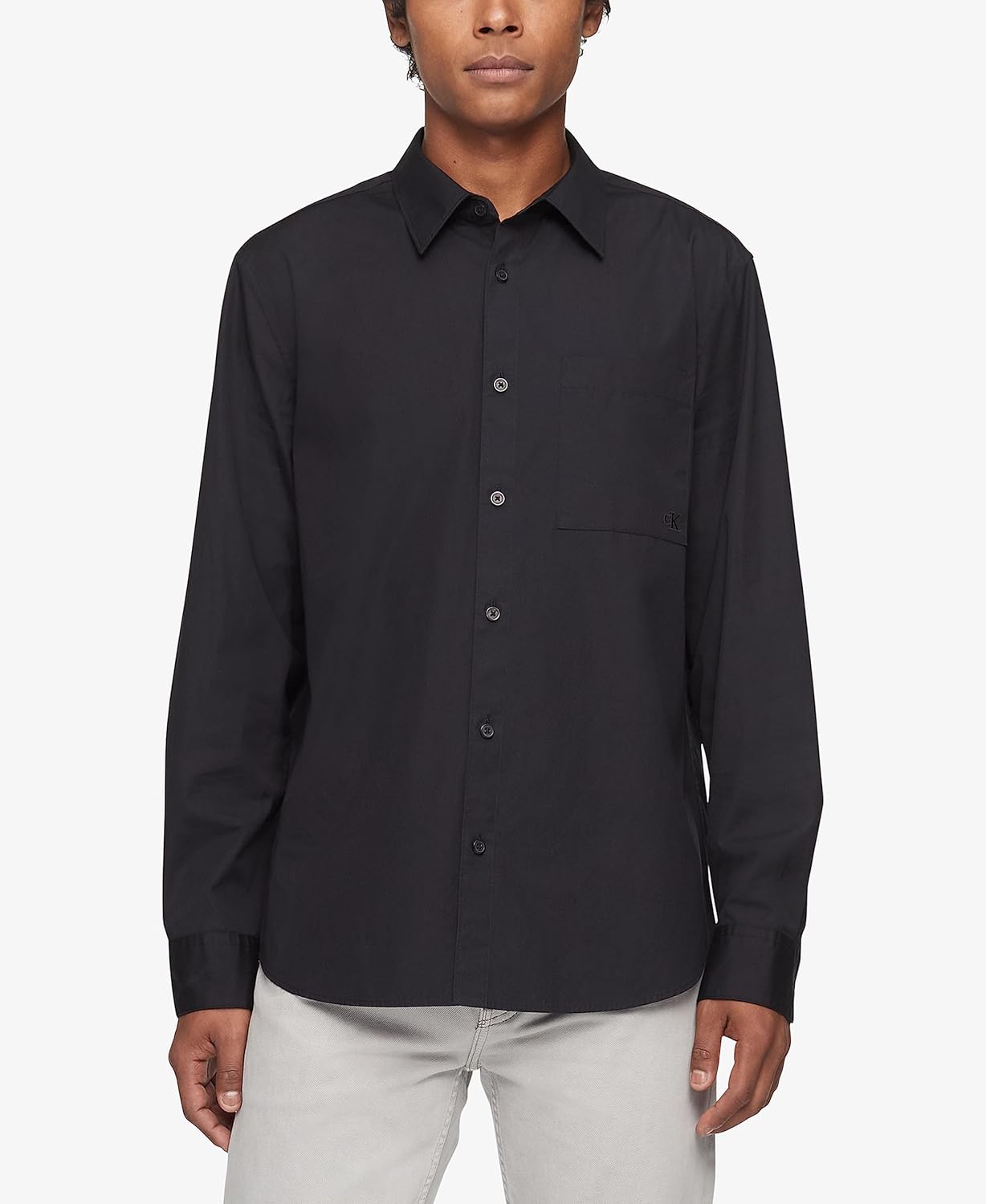 Мужская рубашка Calvin Klein с однотонным карманом и пуговицами, Black Beauty
Мужская рубашка Calvin Klein с однотонным карманом и пуговицами, Black Beauty