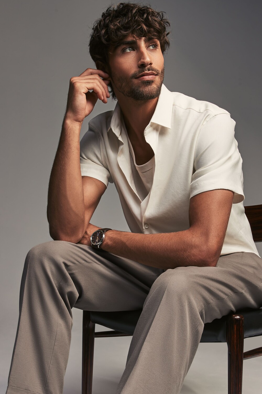 Фирменная рубашка с коротким рукавом из льняной смеси Next, белый
Фирменная рубашка с коротким рукавом из льняной смеси Next, белый