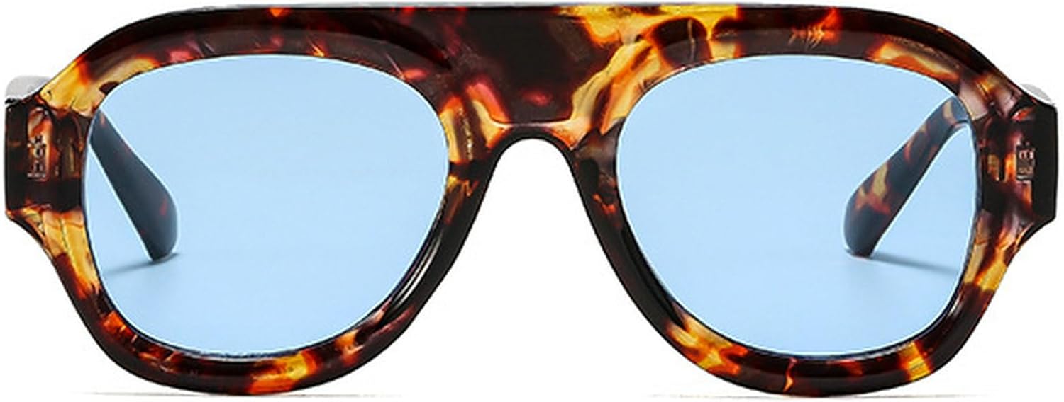 Ретро-солнцезащитные очки квадратной формы для женщин, модные градиентные линзы с защитой от УФ-излучения UV400, трендовые мужские солнцезащитные очки-пилот mincl, Leopard Blue
Ретро-солнцезащитные очки квадратной формы для женщин, модные градиентные линзы с защитой от УФ-излучения UV400, трендовые мужские солнцезащитные очки-пилот mincl, Leopard Blue