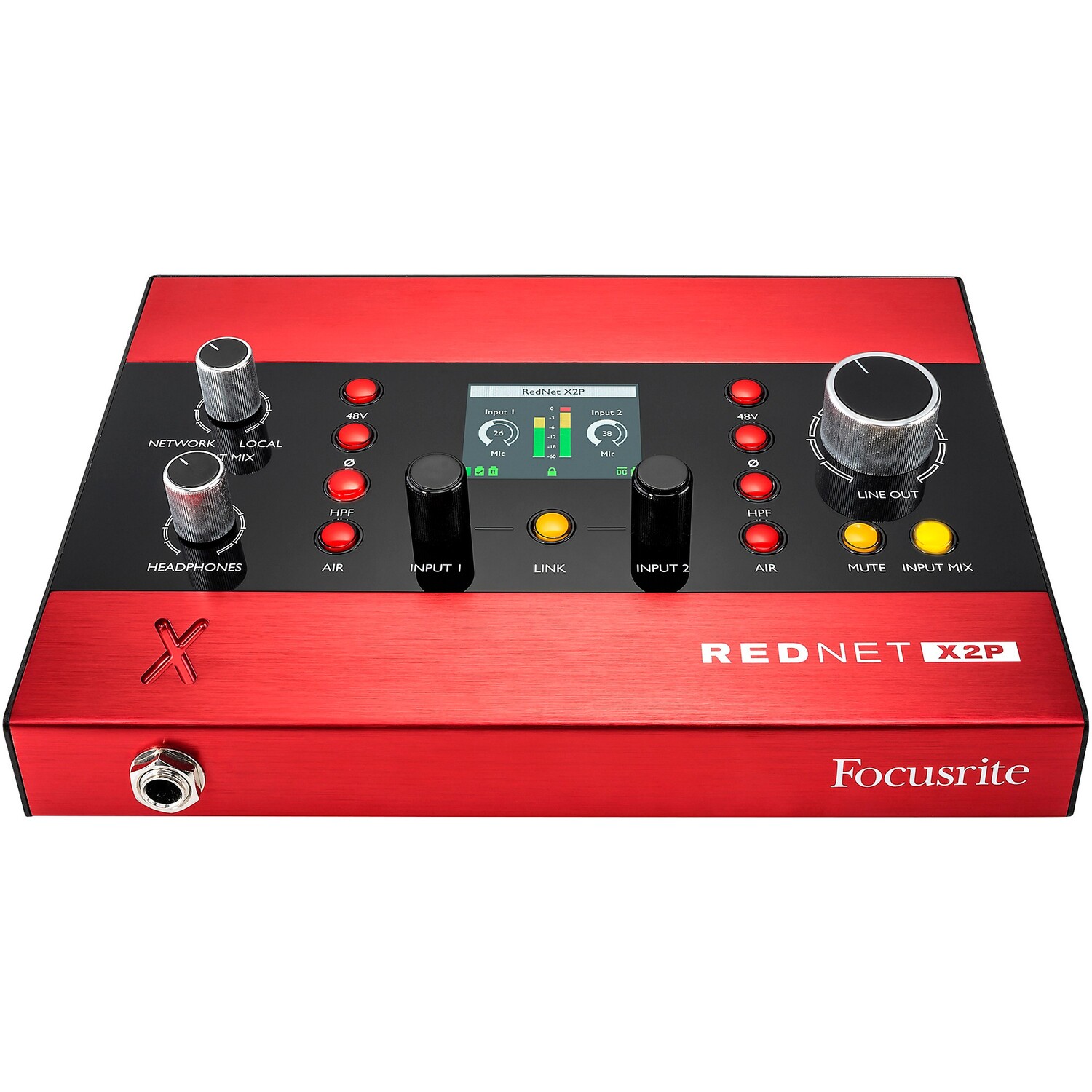 Аудиоинтерфейс Focusrite RedNet X2P
Аудиоинтерфейс Focusrite RedNet X2P