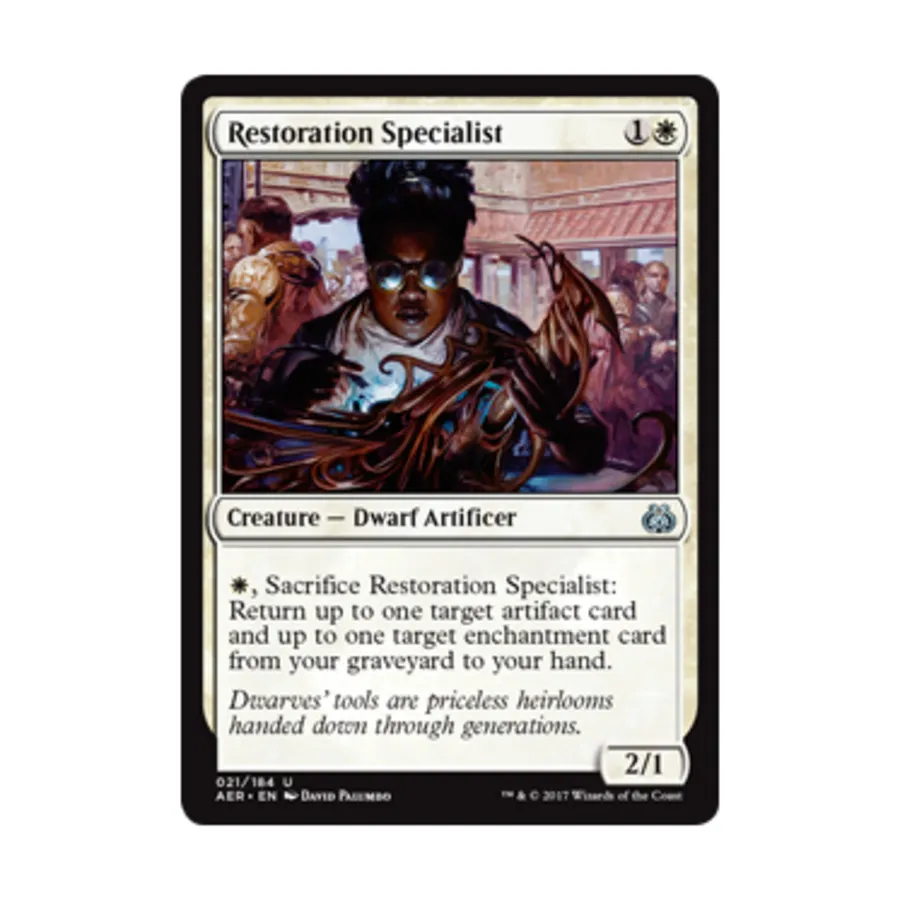 CCG Специалист по реставрации (U), MTG - Aether Revolt
CCG Специалист по реставрации (U), MTG - Aether Revolt