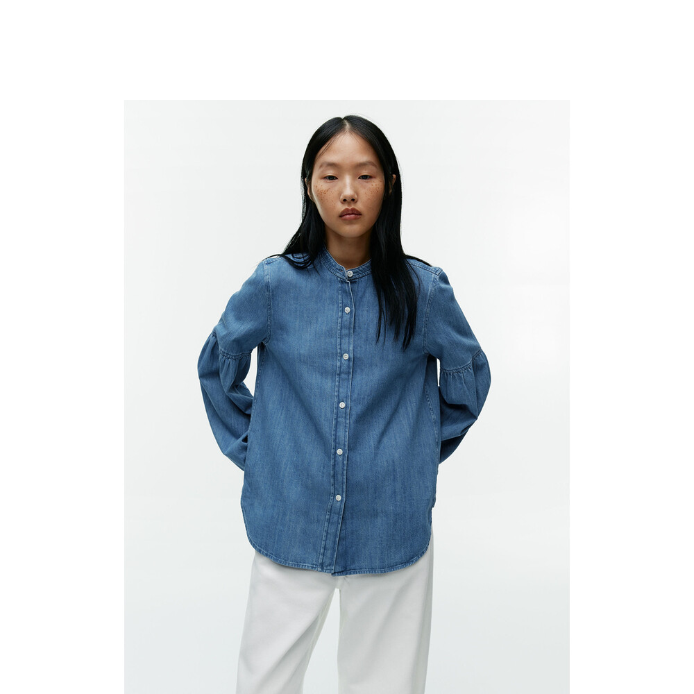 Рубашка джинсовая Arket с пышными рукавами, синий
Рубашка джинсовая Arket с пышными рукавами, синий