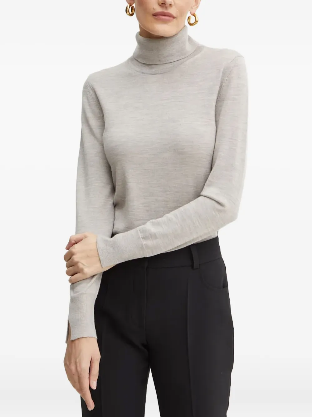 Свитер fasecta с высоким воротником BOSS, серый
Свитер fasecta с высоким воротником BOSS, серый