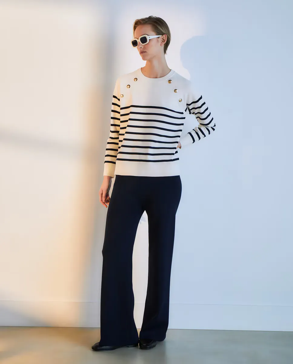 Женская полосатая кофта с пуговицами на плечах Woman El Corte Inglés, белый
Женская полосатая кофта с пуговицами на плечах Woman El Corte Inglés, белый