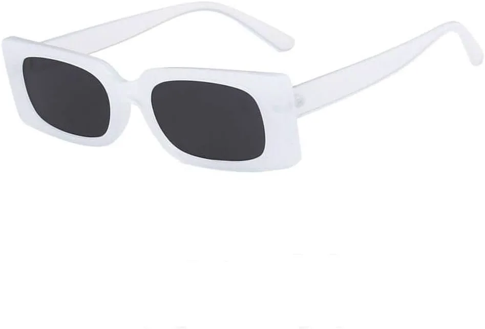 LVTFCO Уникальные прямоугольные солнцезащитные очки с цветочным рисунком для женщин, винтажные, маленькие, модные, с защитой от УФ-излучения UV400, White
LVTFCO Уникальные прямоугольные солнцезащитные очки с цветочным рисунком для женщин, винтажные, маленькие, модные, с защитой от УФ-излучения UV400, White
