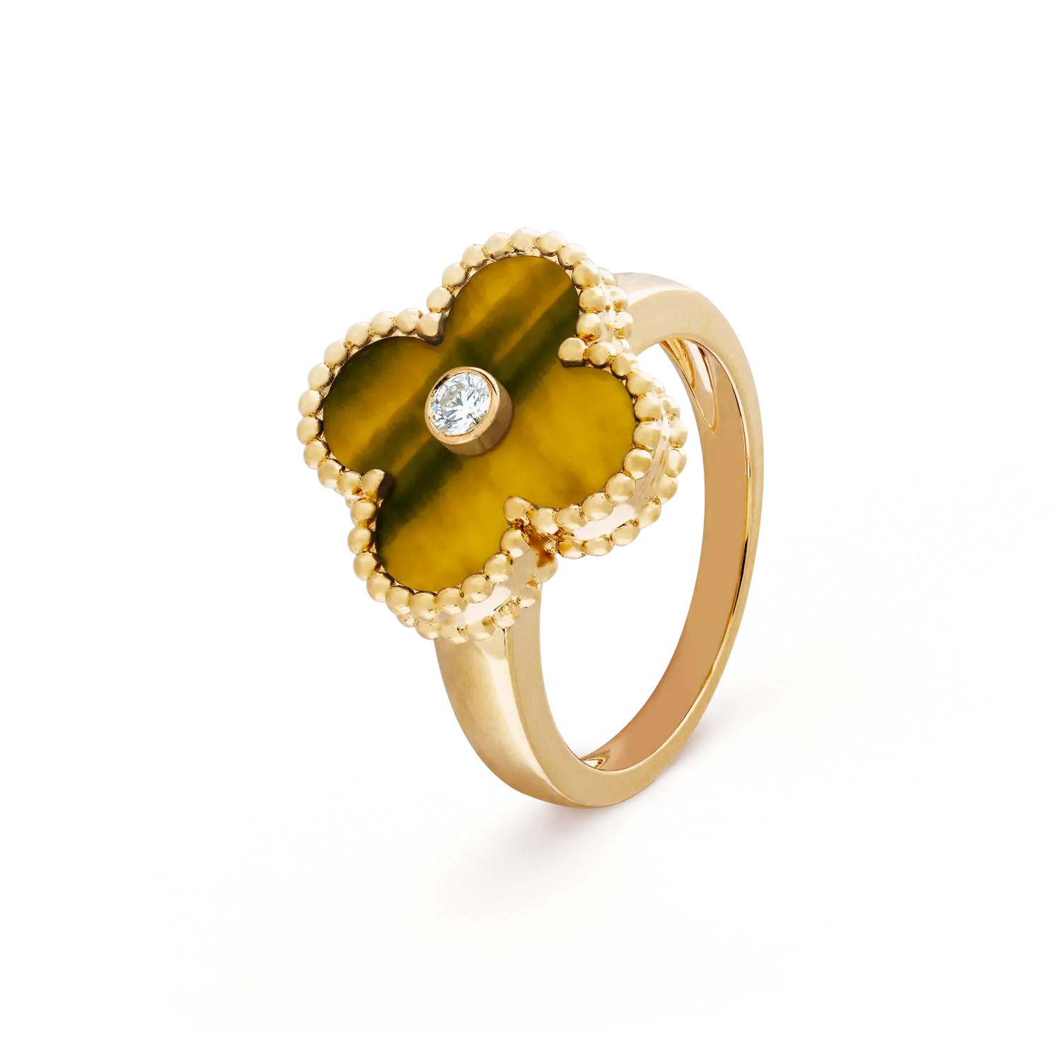 Кольцо Van Cleef & Arpels Vintage Alhambra, 18-ct желтое золото, бриллиант, тигровый глаз
Кольцо Van Cleef & Arpels Vintage Alhambra, 18-ct желтое золото, бриллиант, тигровый глаз