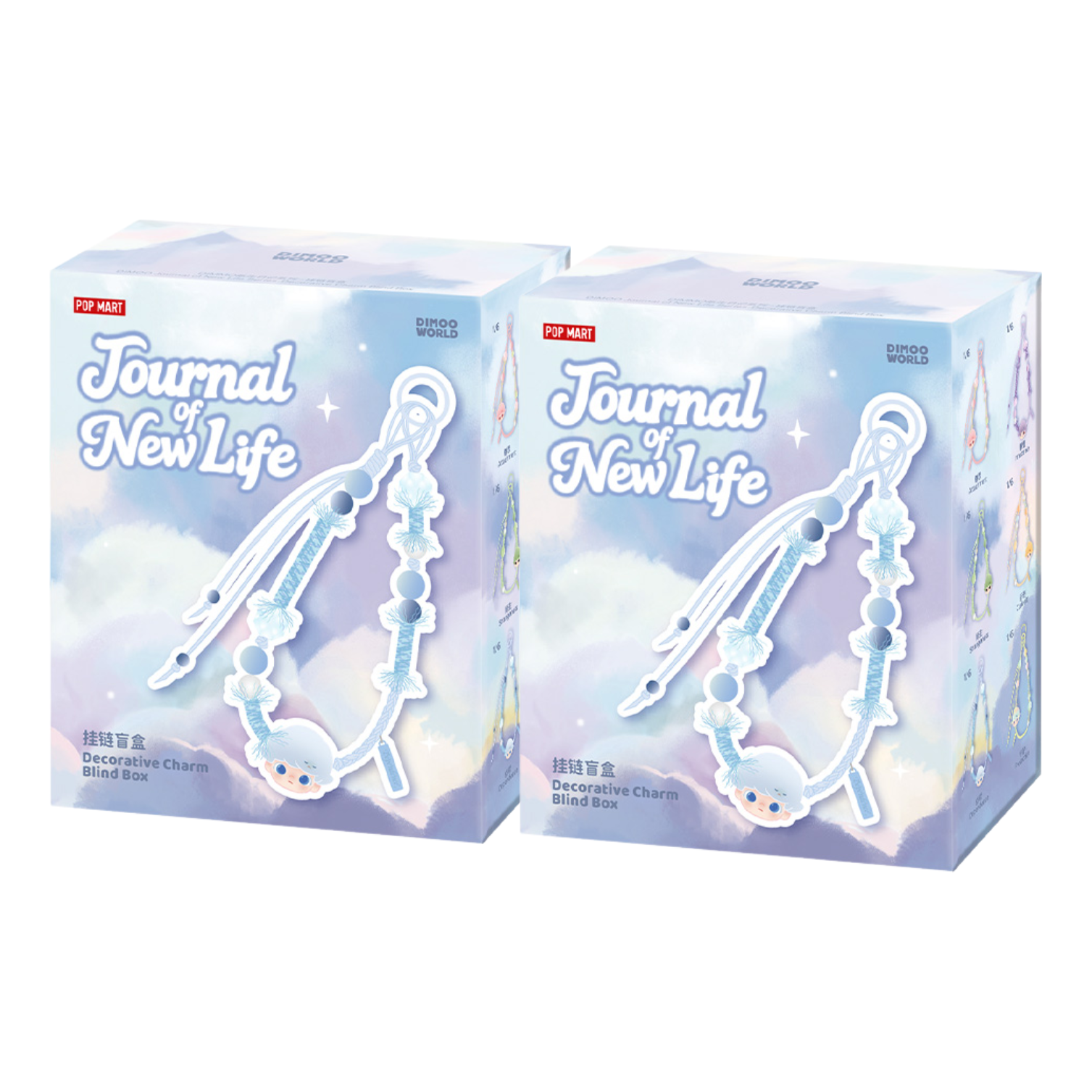 Набор декоративных подвесок Pop Mart DIMOO Journal of New Life Series в запечатанных коробках (2 коробки)
Набор декоративных подвесок Pop Mart DIMOO Journal of New Life Series в запечатанных коробках (2 коробки)