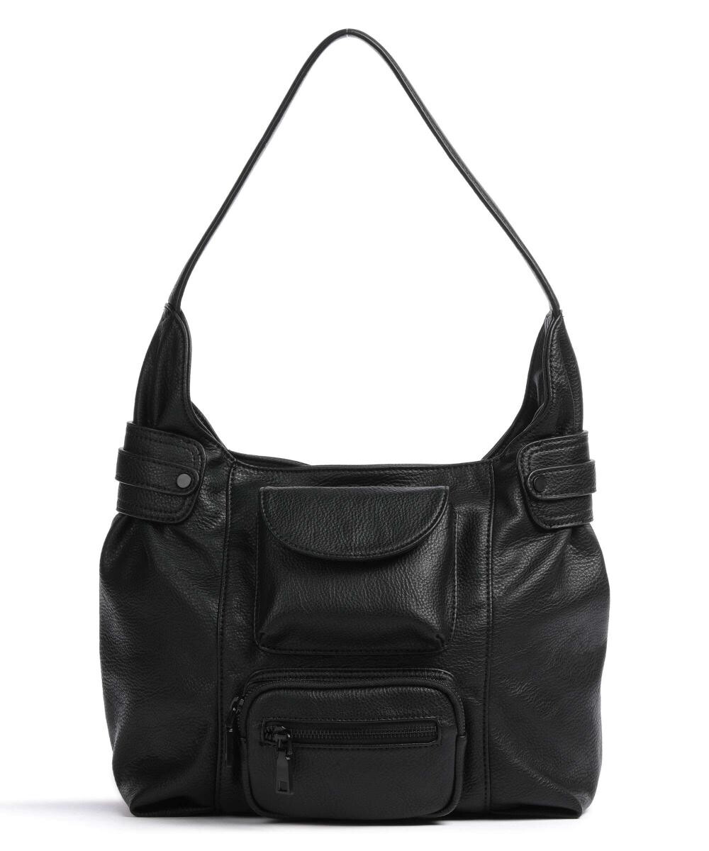 Сумка-Ведро глубокого темного цвета из искусственной кожи Fredsbruder, черный
Сумка-Ведро глубокого темного цвета из искусственной кожи Fredsbruder, черный