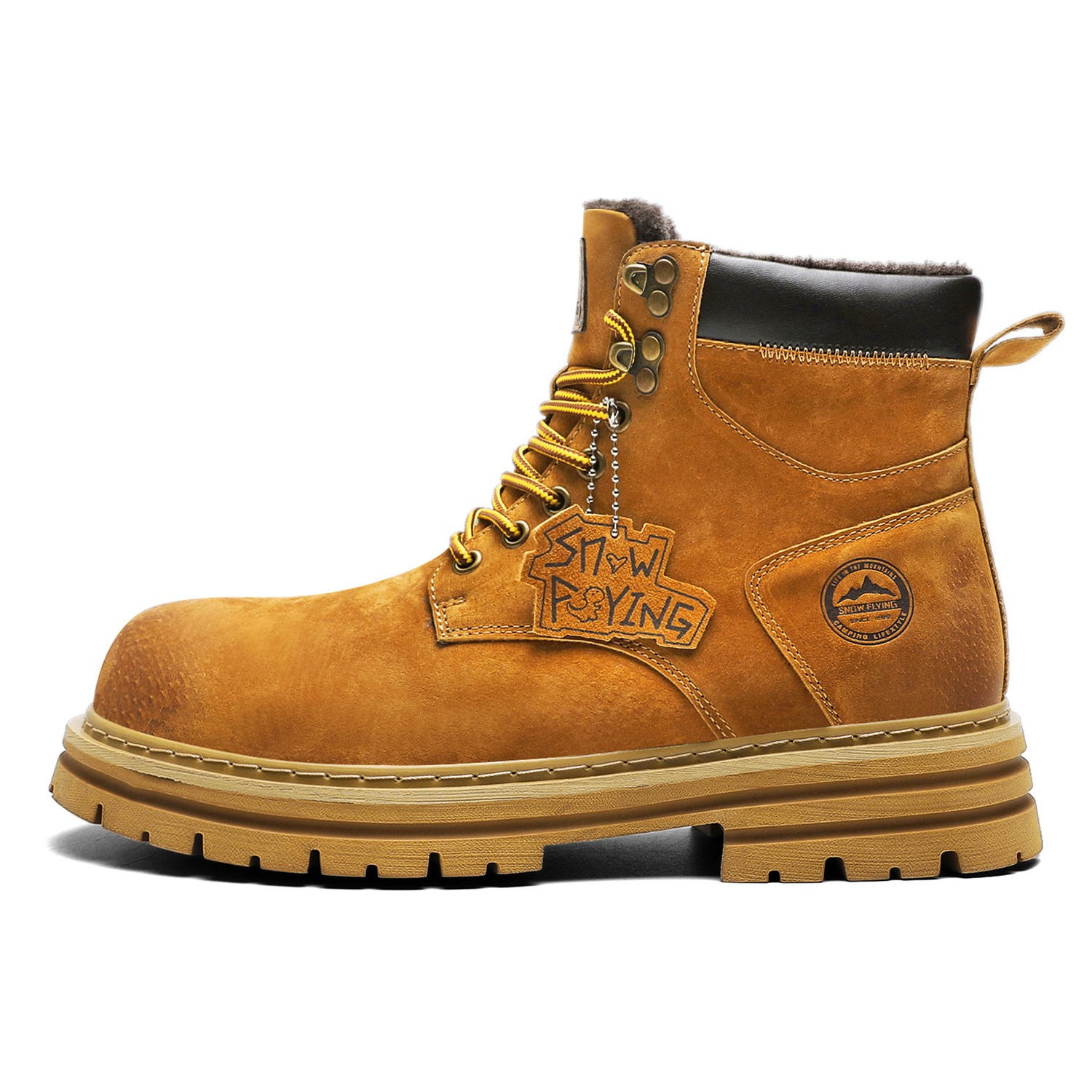 SNOW FLYING Зимние тактические ботинки коллекции короткие мартинсы унисекс карамельно-коричневые с подкладкой из искусственного меха, цвет Caramel Brown ( Pendant Fleece-Lined )
SNOW FLYING Зимние тактические ботинки коллекции короткие мартинсы унисекс карамельно-коричневые с подкладкой из искусственного меха, цвет Caramel Brown ( Pendant Fleece-Lined )