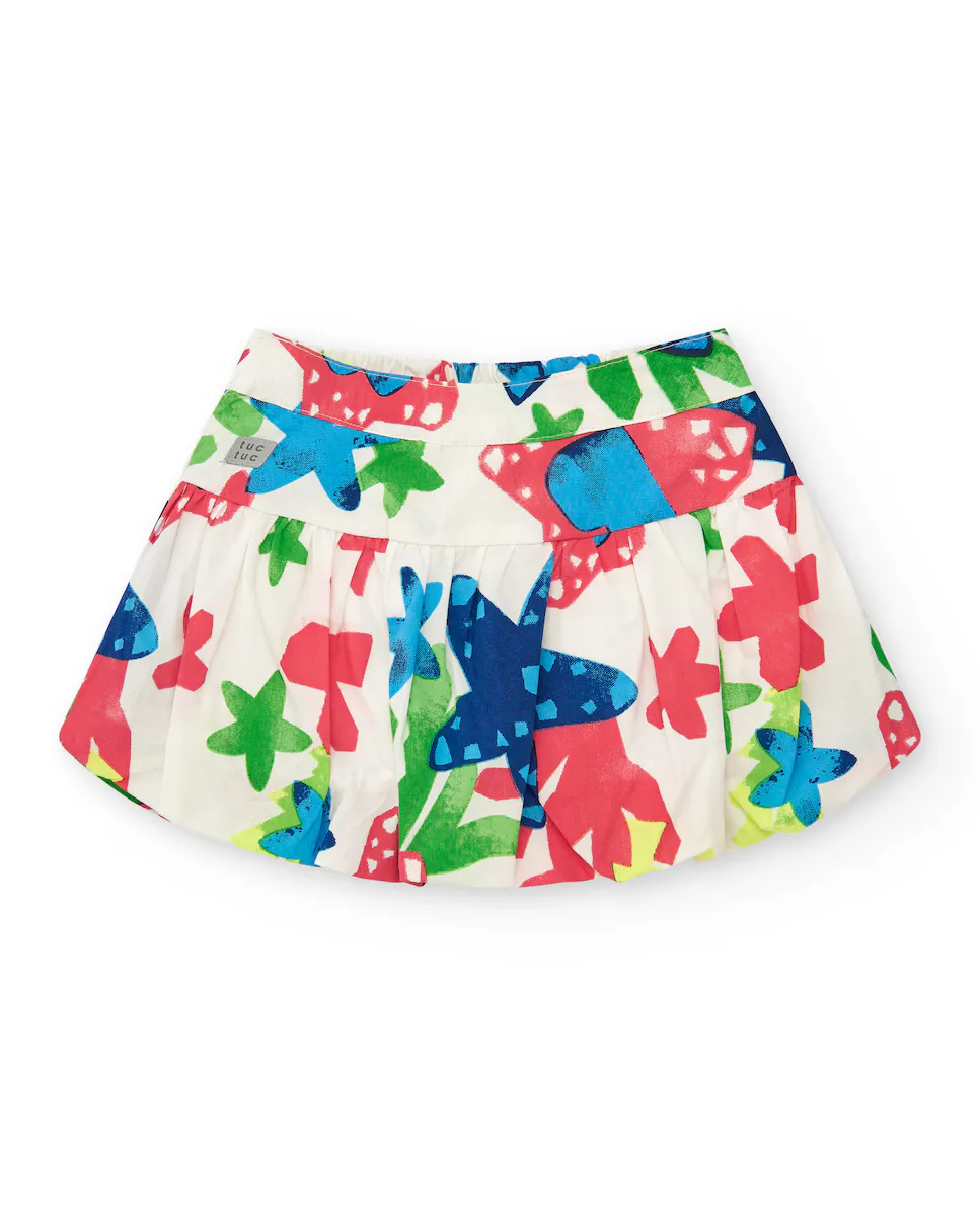 Юбка для девочки с разноцветным принтом и эластичным поясом Tuc tuc, мультиколор 
Юбка для девочки с разноцветным принтом и эластичным поясом Tuc tuc, мультиколор
