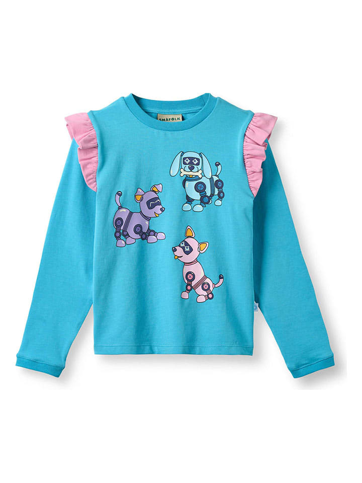 Småfolk Футболка с длинными рукавами «Роботы-собаки» синего цвета
Småfolk Футболка с длинными рукавами «Роботы-собаки» синего цвета