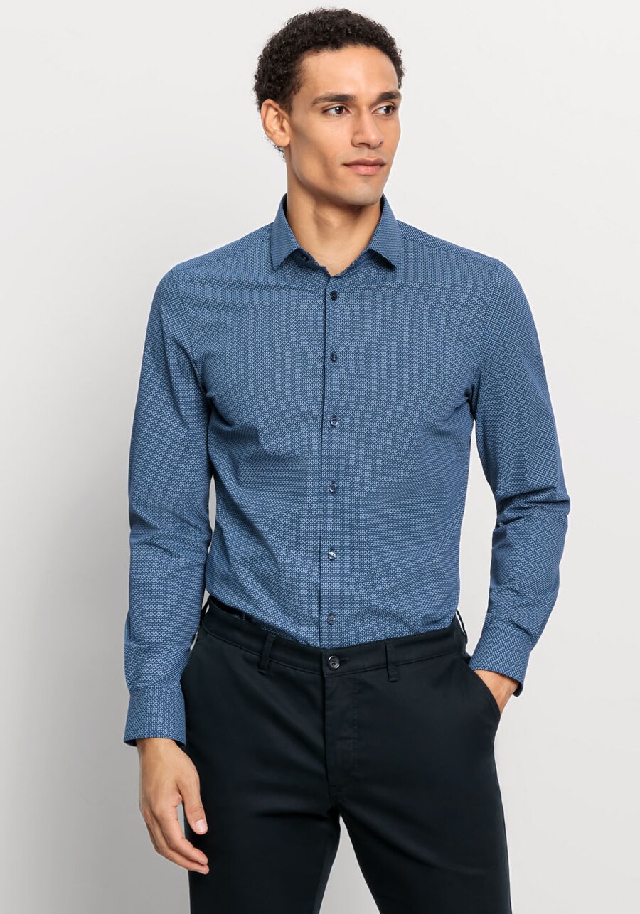 Рубашка делового кроя Slim Fit OLYMP, темно-синий
Рубашка делового кроя Slim Fit OLYMP, темно-синий