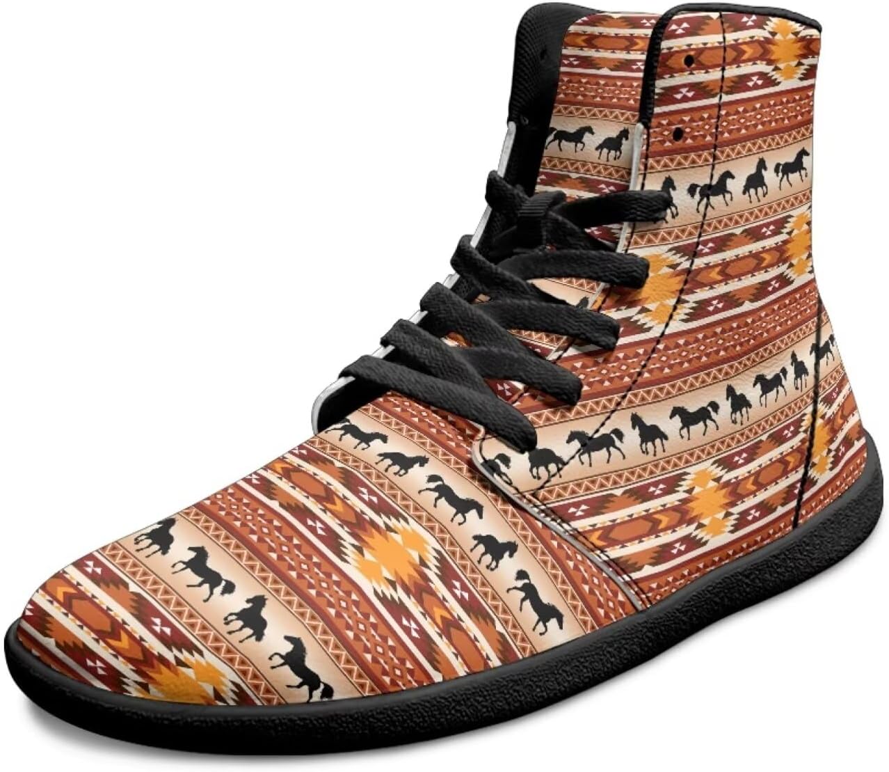 Мужские туфли с высоким верхом, широким носком, шнуровкой, противоскользящие кроссовки с нулевым уклоном для ходьбы и бега Xixirimido, Aztec Western Horse
Мужские туфли с высоким верхом, широким носком, шнуровкой, противоскользящие кроссовки с нулевым уклоном для ходьбы и бега Xixirimido, Aztec Western Horse