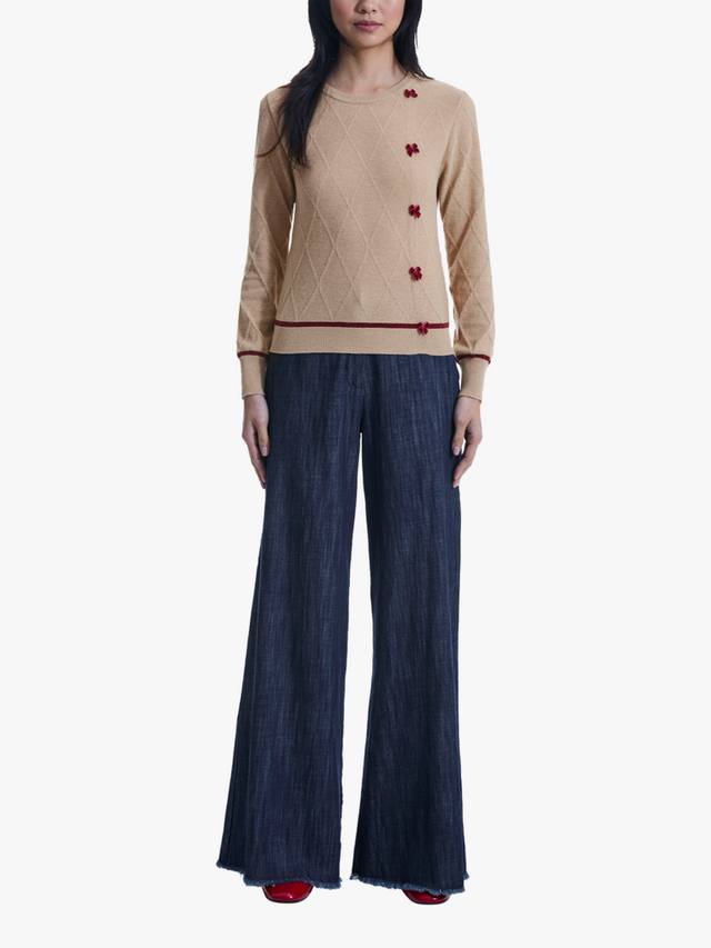 Лук алмаз джемпер James Lakeland, кэмел
Лук алмаз джемпер James Lakeland, кэмел