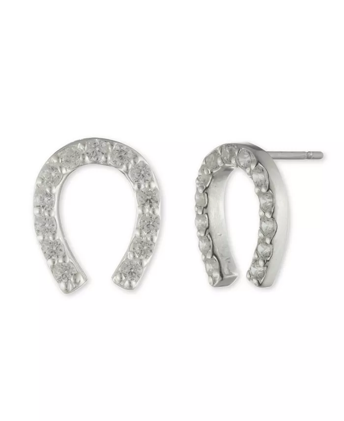 Серьги-гвоздики в форме подковы с кубическим цирконием из стерлингового серебра Ralph Lauren
Серьги-гвоздики в форме подковы с кубическим цирконием из стерлингового серебра Ralph Lauren