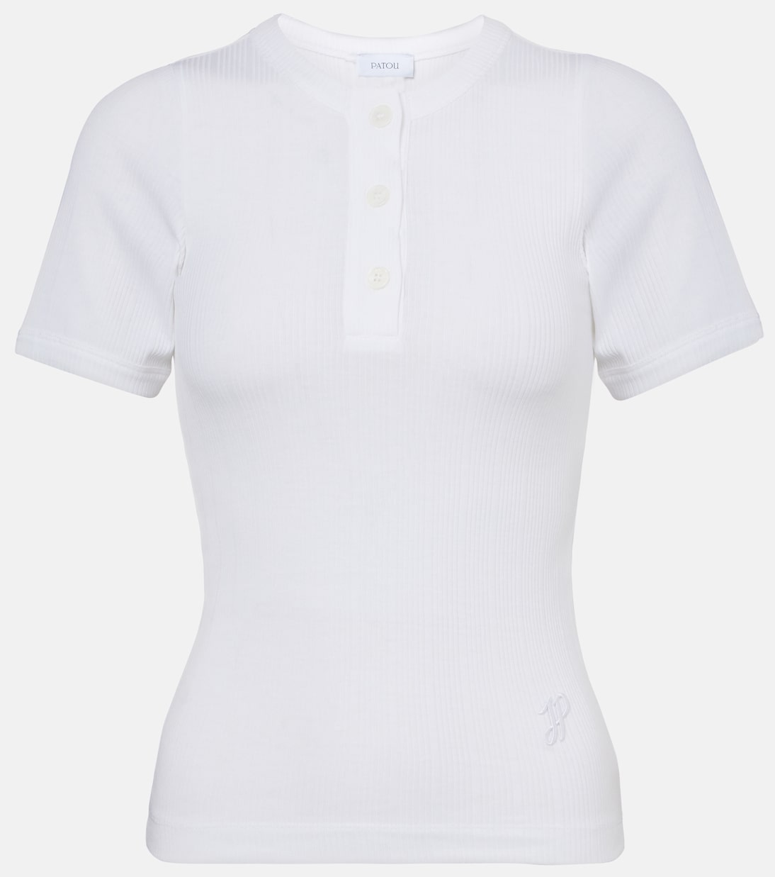 Футболка с рельефной вязкой Patou, белый
Футболка с рельефной вязкой Patou, белый
