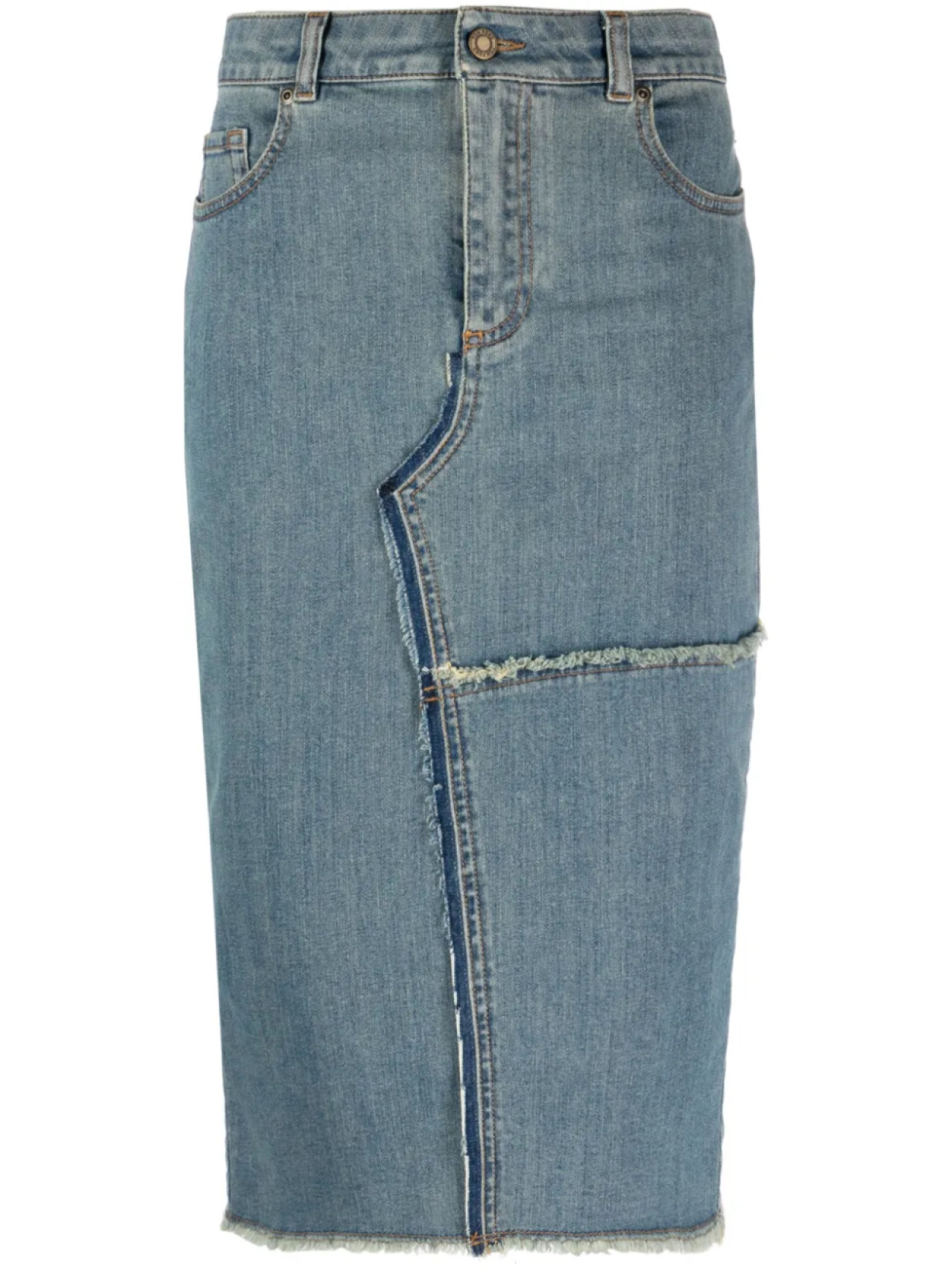 TOM FORD юбка миди с бахромой, синий
TOM FORD юбка миди с бахромой, синий