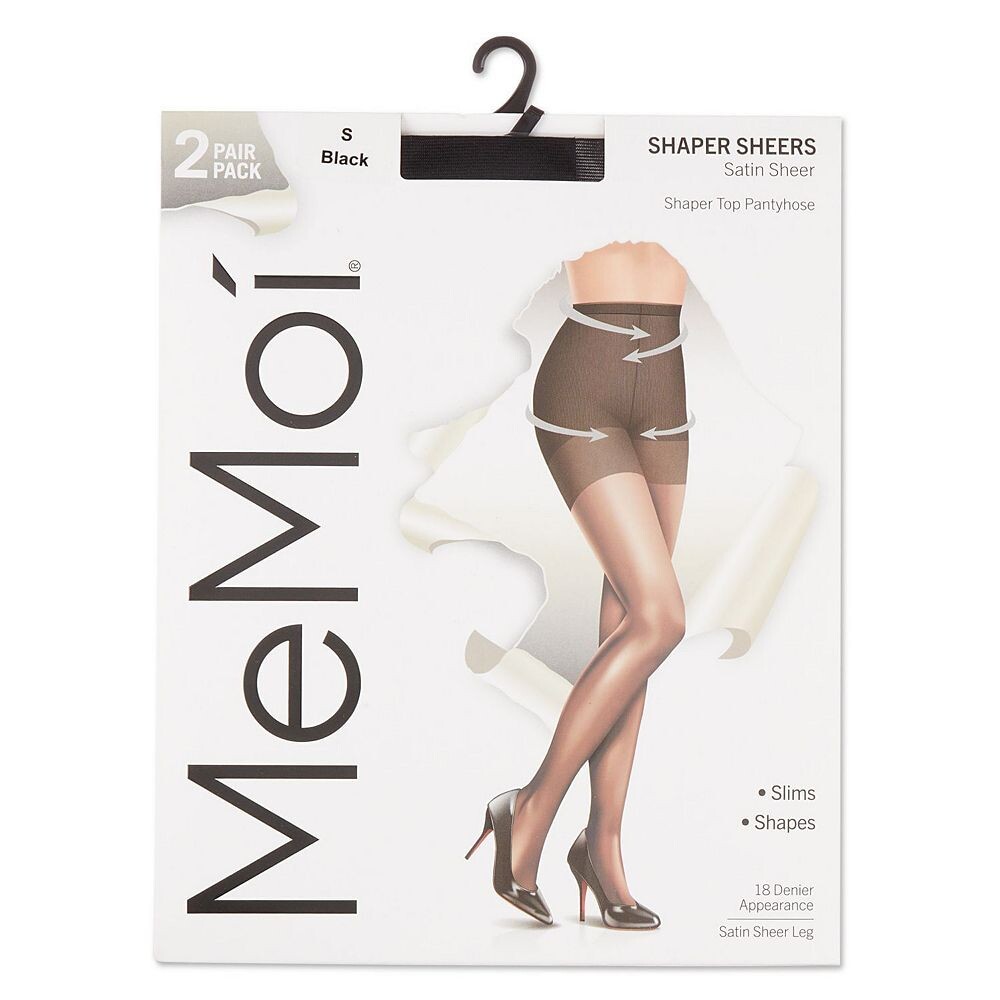 Набор из 2 пар женских атласных прозрачных колготок с формирующим верхом MeMoi, черный
Набор из 2 пар женских атласных прозрачных колготок с формирующим верхом MeMoi, черный