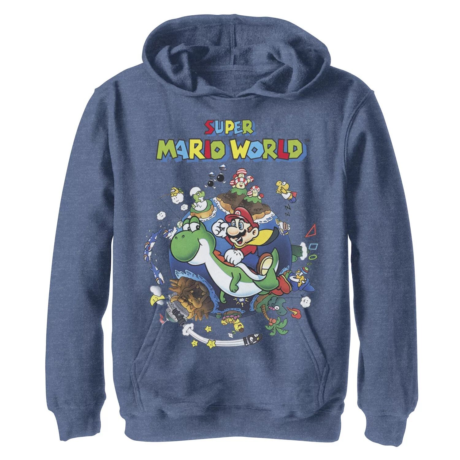 Толстовка Super Mario World Yoshi & Mario Round The World для мальчиков 8–20 лет Licensed Character
Толстовка Super Mario World Yoshi & Mario Round The World для мальчиков 8–20 лет Licensed Character