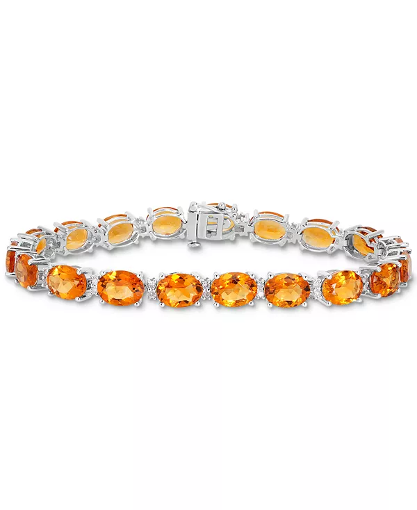 Браслет из овальных звеньев с гранатом (28 карат) и белым топазом (3/8 карата) из стерлингового серебра (также из голубого топаза, аметиста, перидота и цитрина) Macy'S, citrine
Браслет из овальных звеньев с гранатом (28 карат) и белым топазом (3/8 карата) из стерлингового серебра (также из голубого топаза, аметиста, перидота и цитрина) Macy'S, citrine