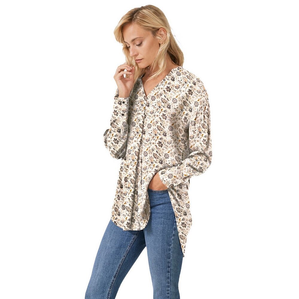 Женская туника больших размеров Ellos с v-образным вырезом и вырезом, цвет Light Beige Floral
Женская туника больших размеров Ellos с v-образным вырезом и вырезом, цвет Light Beige Floral